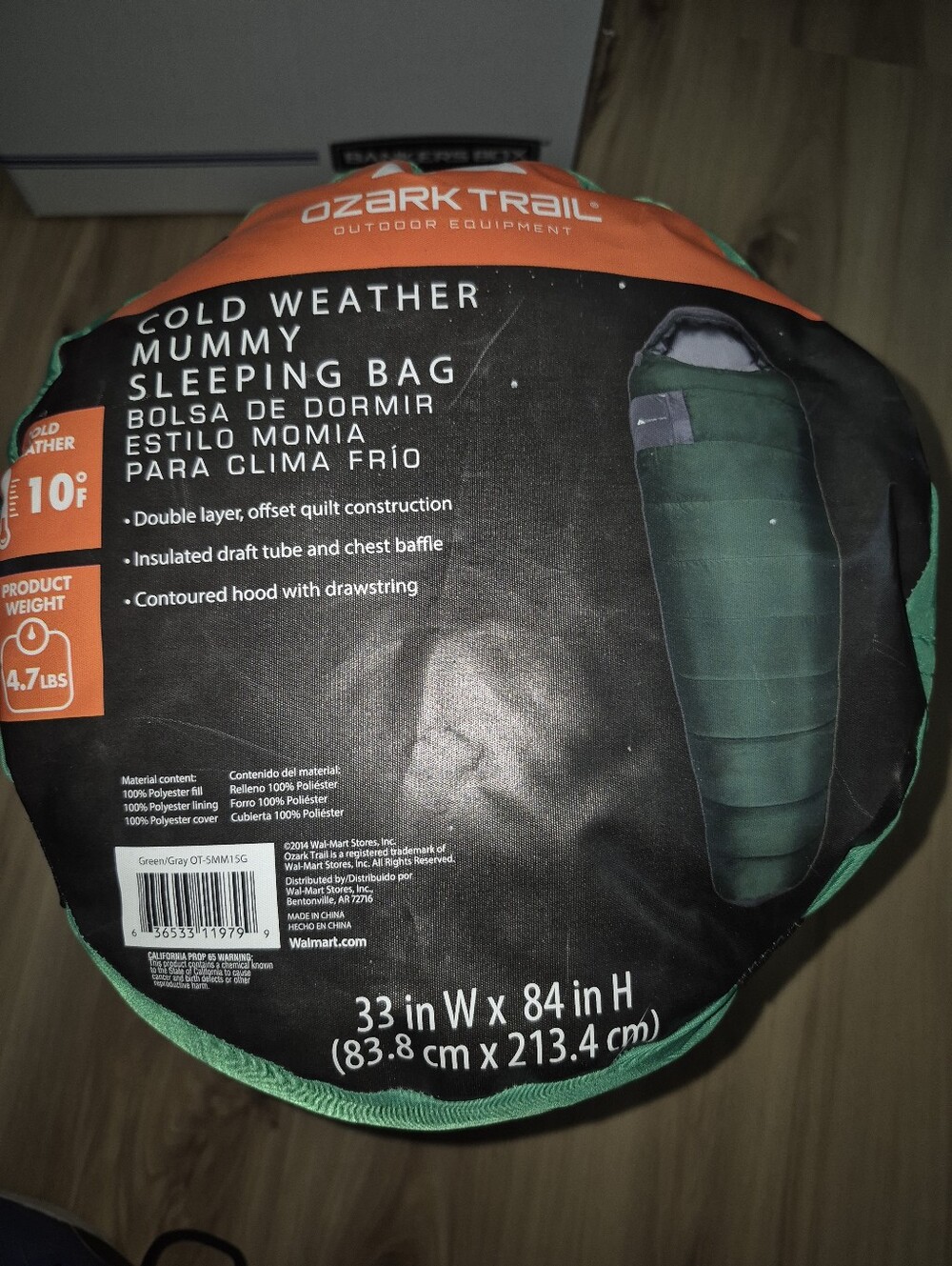 Ozark trail Cool weather 10°F Mummy Sleeping bag